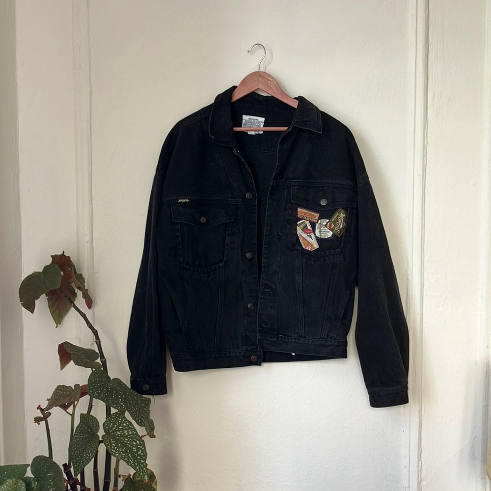 Vintage Jordache Black Denim Jacket